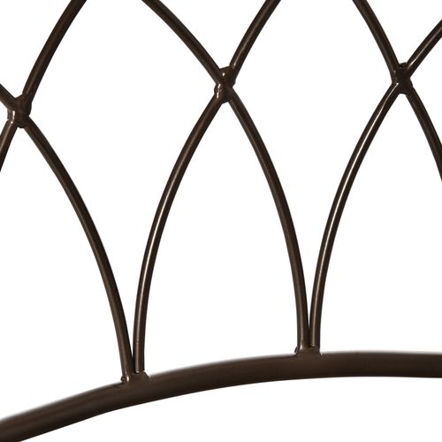 Set of 2 Bar Chairs Swivel Armless Upholstered Metal Frame Barstools - Home Symphony