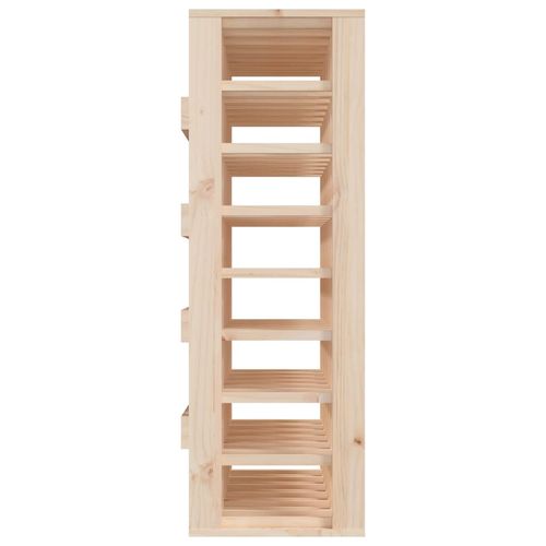 Solid Pine Wine Rack 70x33x94 cm Rustic Design with Ample Storage for Wine Enthusiasts - Home Symphony
