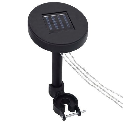 Solar Powered LED String Lights with Adjustable Mounting Bracket for Outdoor Garden Decor - Home Symphony