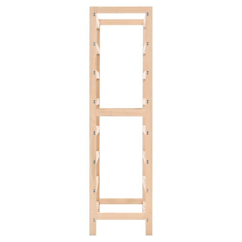 vidaXL Wooden Wine Rack 57.5x28x102 cm with 8 Tiers for Wine Enthusiasts, perfect for stylish wine storage.