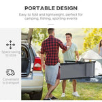 2Pcs Texteline Chaise Lounge Recliner Chair Adjust Lounger Patio Grey by Outsunny
