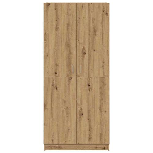 vidaXL Wardrobe Artisan Oak 90x52x200 cm Engineered Wood - Home Symphony