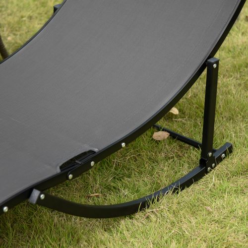 Set of 2 S-shaped Zero Gravity recliners 165x61x63cm Dark Grey - Home Symphony