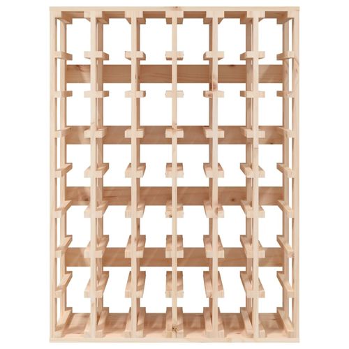 Solid Pine Wine Rack 70x33x94 cm Rustic Design with Ample Storage for Wine Enthusiasts - Home Symphony