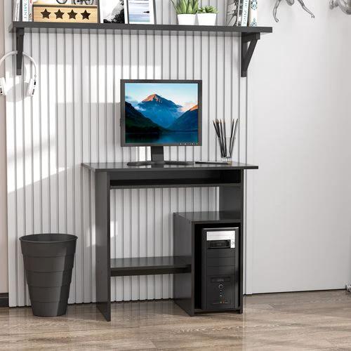 HOMCOM Homcom Compact Computer Desk, 73.5H cm-Black - Uncategorized Desk