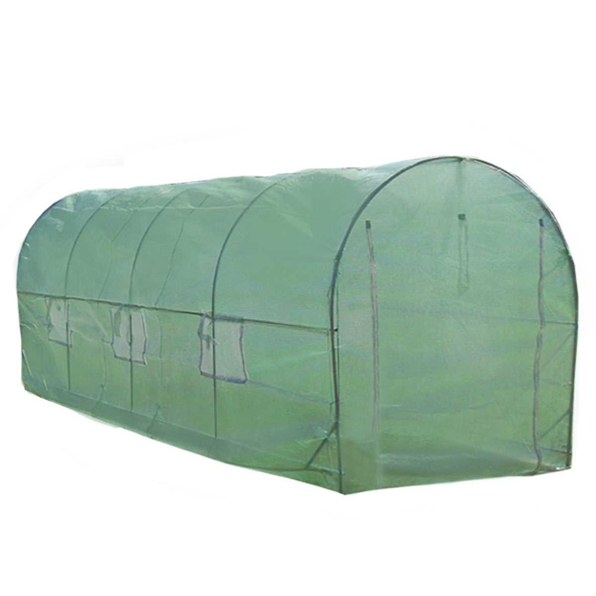 Polytunnel Greenhouse 6m X 3m 25mm Frame Durable Cover For Home Gardeners All Season Growing