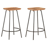 Bar Stools 2 pcs vidaXL Solid Acacia Wood - Bar Stool from vidaXL