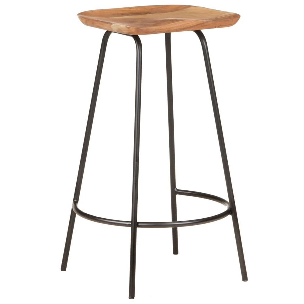 Bar Stools 2 pcs vidaXL Solid Acacia Wood - Bar Stool from vidaXL