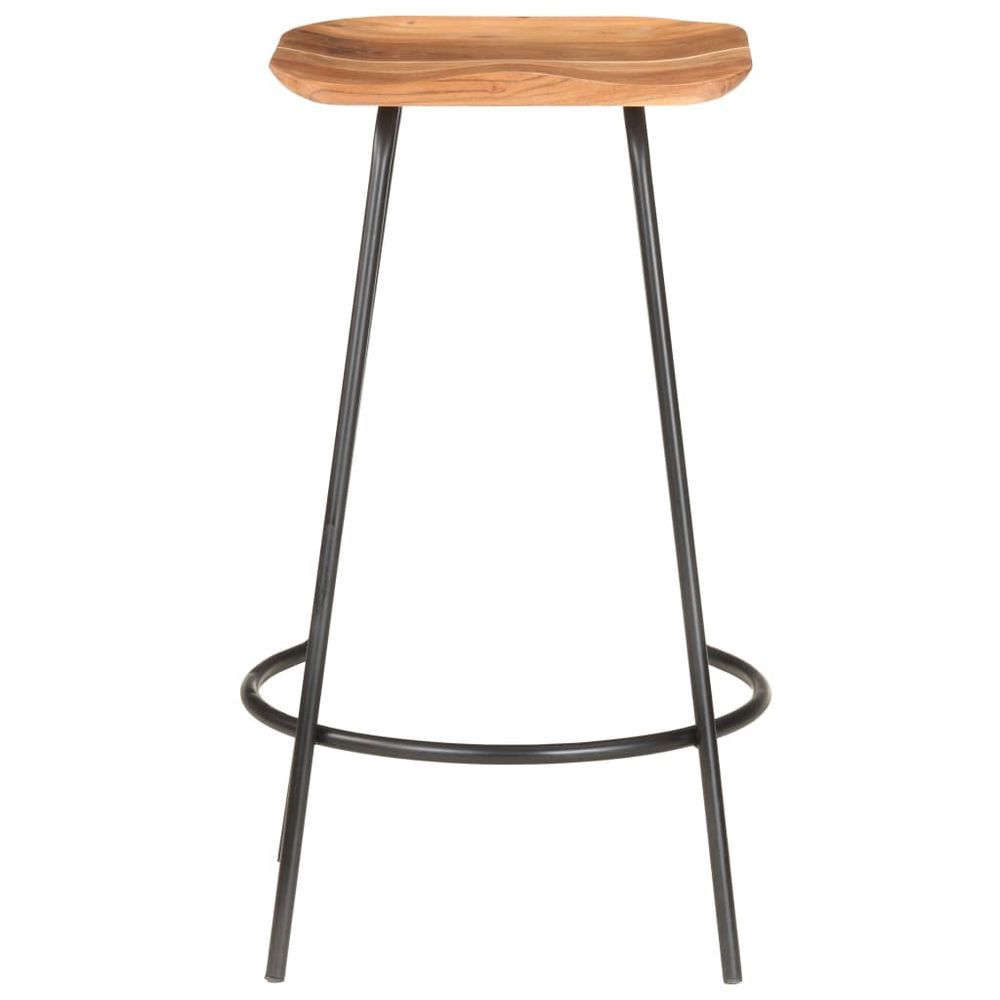 Bar Stools 2 pcs vidaXL Solid Acacia Wood - Bar Stool from vidaXL