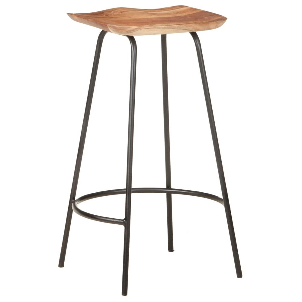 Bar Stools 2 pcs vidaXL Solid Acacia Wood - Bar Stool from vidaXL