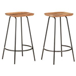 Bar Stools 2 pcs vidaXL Solid Acacia Wood - Bar Stool from vidaXL