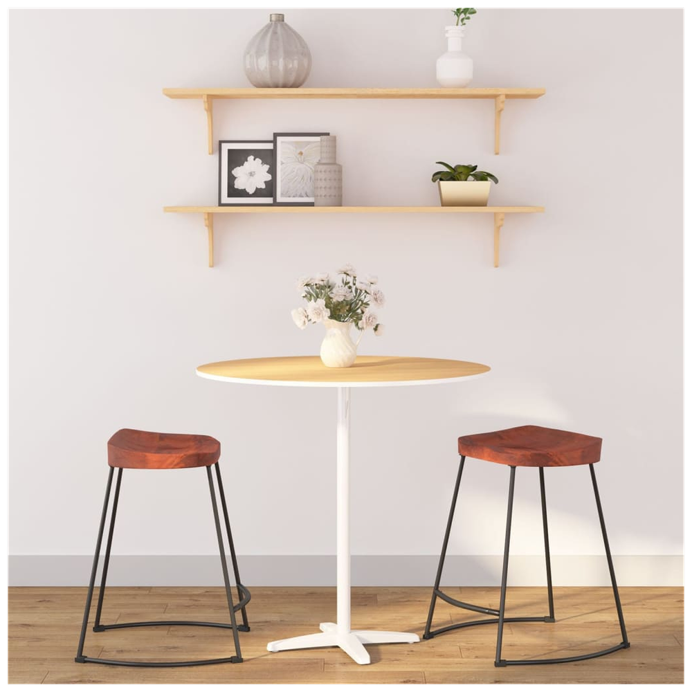 Gavin Bar Stools 2 pcs vidaXL 45x38x53 cm Solid Wood Mango - Bar Stool from vidaXL