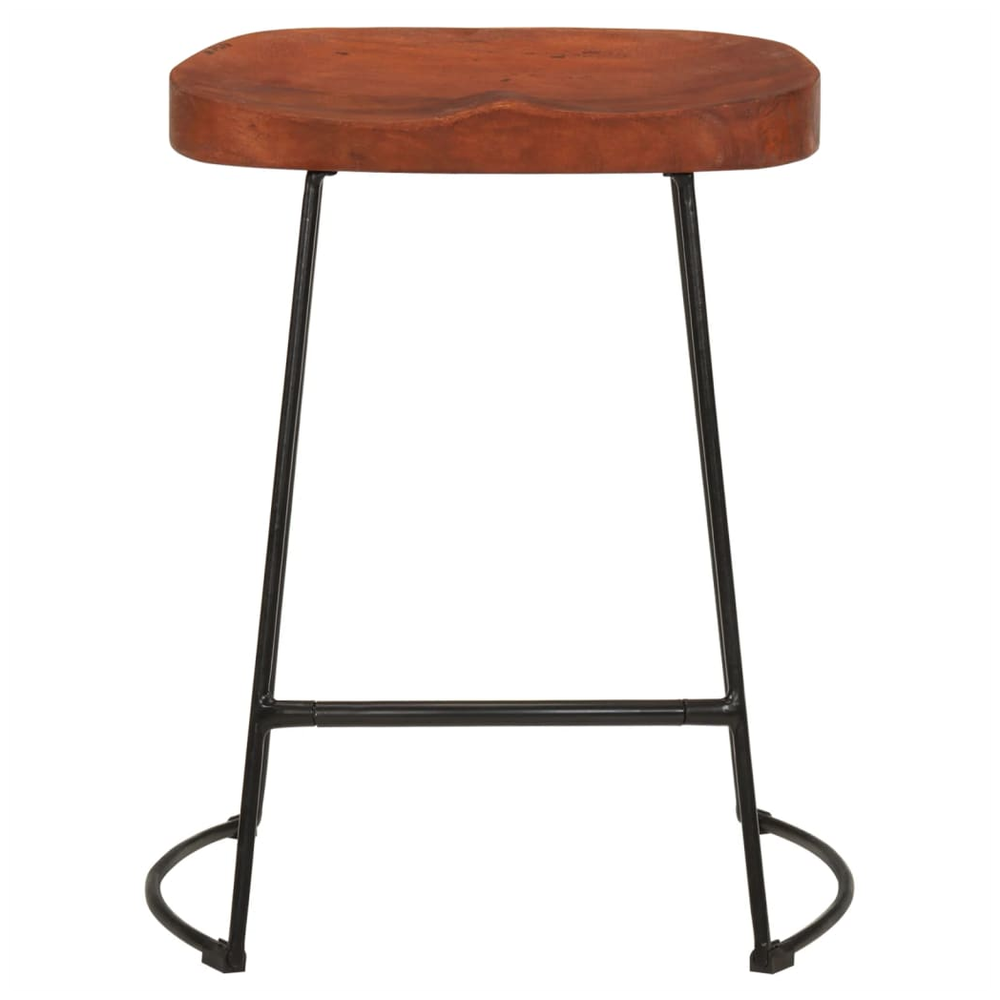 Gavin Bar Stools 2 pcs vidaXL 45x38x53 cm Solid Wood Mango - Bar Stool from vidaXL