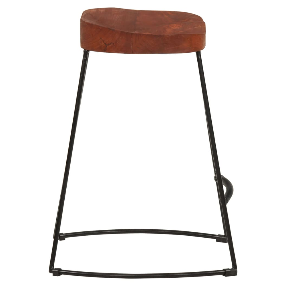 Gavin Bar Stools 2 pcs vidaXL 45x38x53 cm Solid Wood Mango - Bar Stool from vidaXL