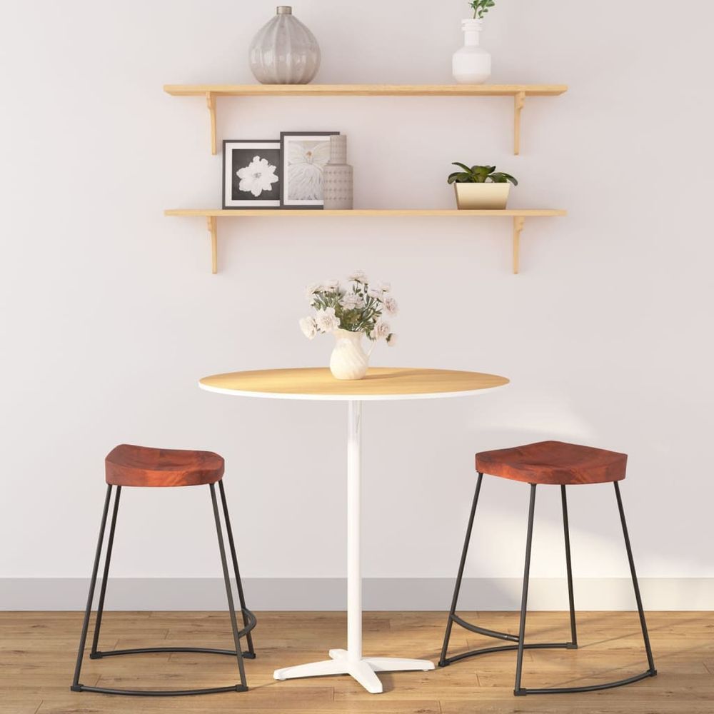 Gavin Bar Stools 2 pcs vidaXL 45x38x53 cm Solid Wood Mango - Bar Stool from vidaXL