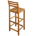 Bar Chairs 2 pcs vidaXL Solid Acacia Wood - Bar Stool from vidaXL