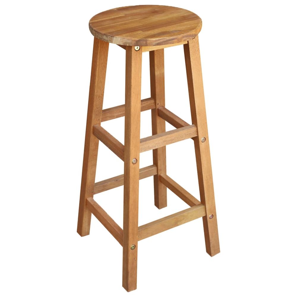 Bar Chairs 2 pcs vidaXL Solid Acacia Wood - Bar Stool from vidaXL