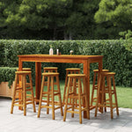 Bar Chairs 2 pcs vidaXL Solid Acacia Wood - Bar Stool from vidaXL
