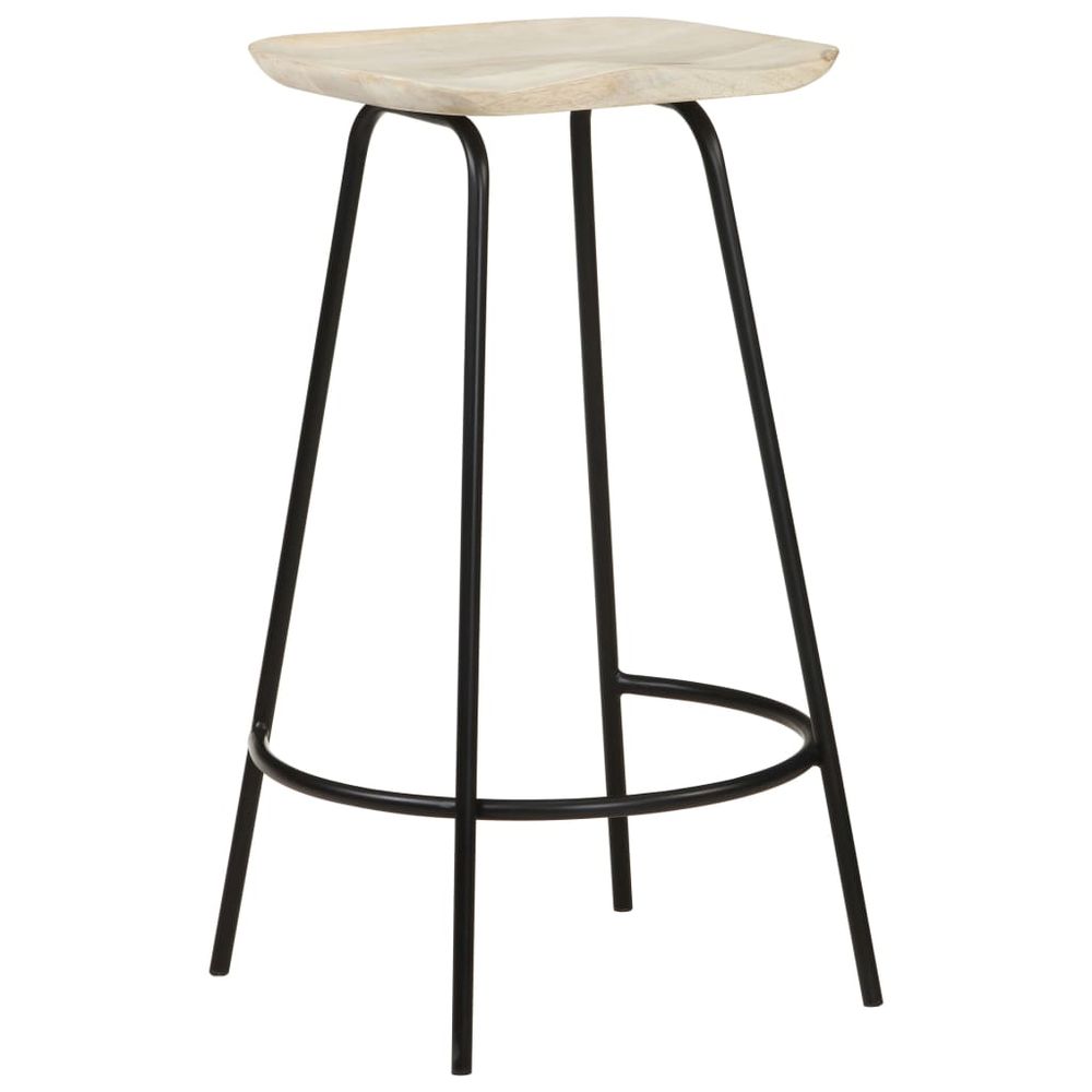 Bar Stools 2 pcs vidaXL Solid Mango Wood - Bar Stool from vidaXL