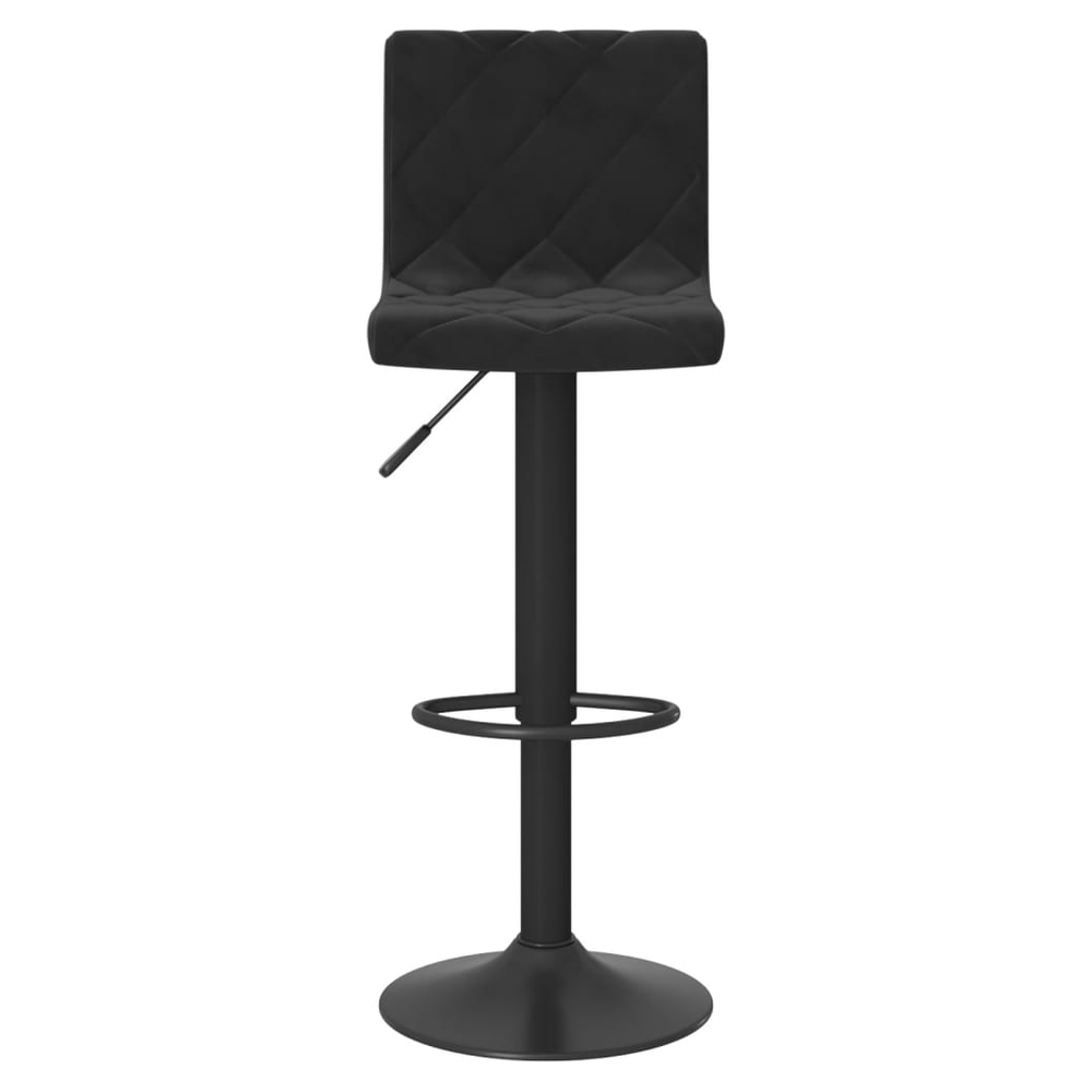 Bar Stools vidaXL 2 pcs Black Velvet - Bar Stool from vidaXL