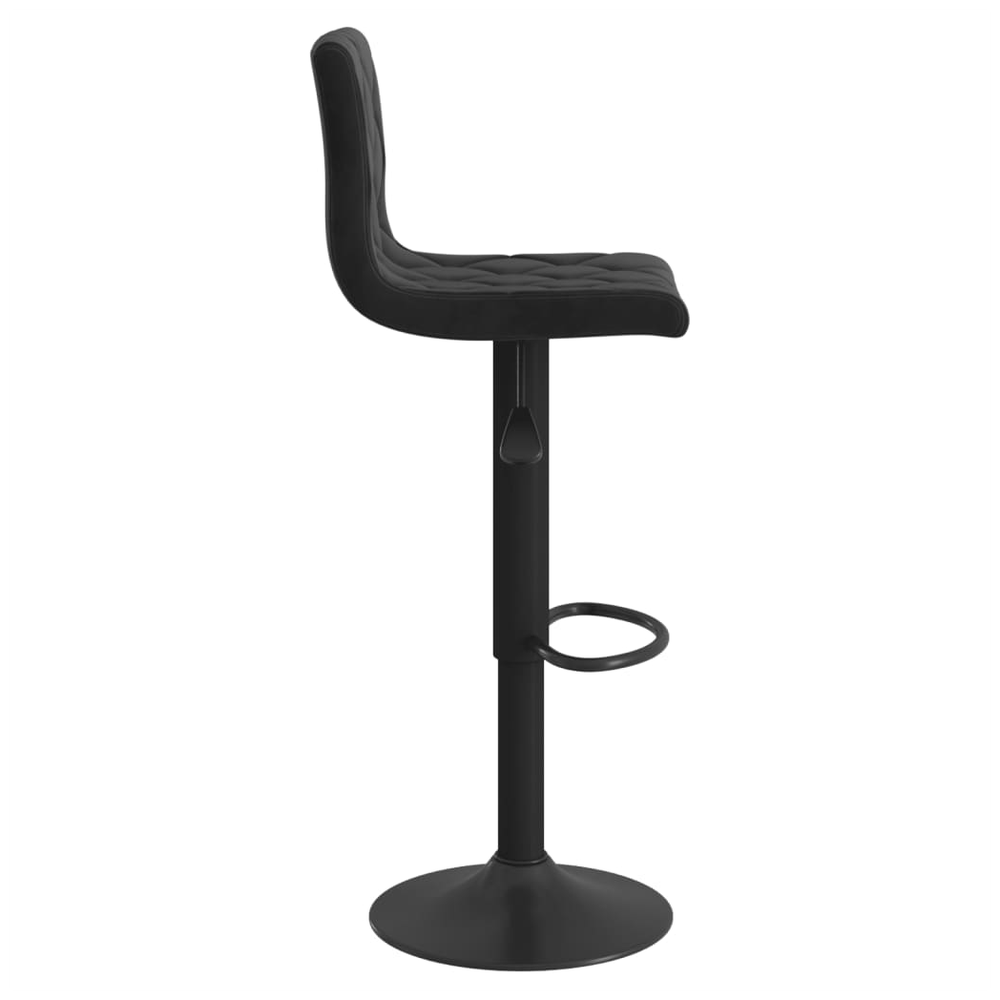 Bar Stools vidaXL 2 pcs Black Velvet - Bar Stool from vidaXL