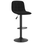 Bar Stools vidaXL 2 pcs Black Velvet - Bar Stool from vidaXL