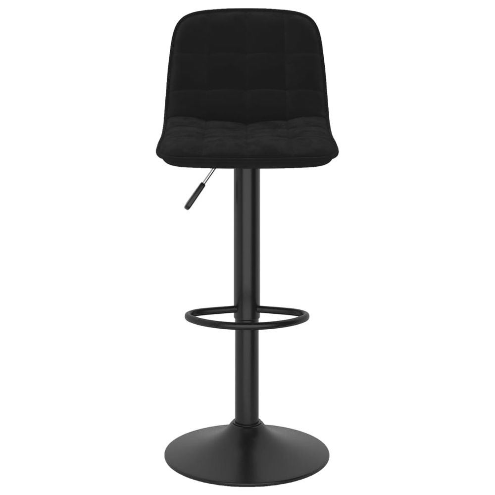 Bar Stools vidaXL 2 pcs Black Velvet - Bar Stool from vidaXL
