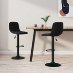 Bar Stools vidaXL 2 pcs Black Velvet - Bar Stool from vidaXL