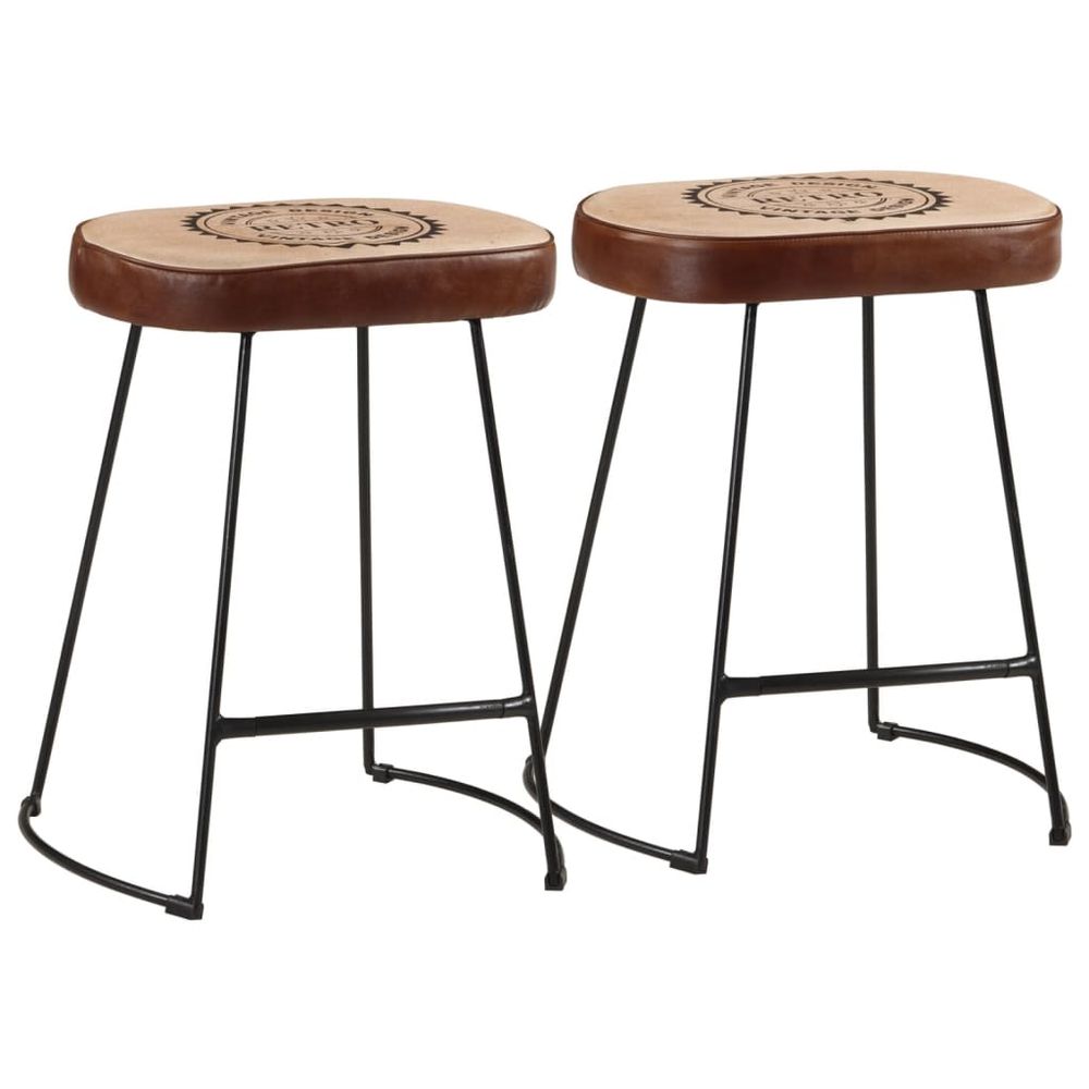 Bar Stools 2 pcs vidaXL Dark Brown 40x29.5x53 cm - Bar Stool from vidaXL