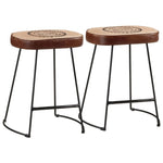 Bar Stools 2 pcs vidaXL Dark Brown 40x29.5x53 cm - Bar Stool from vidaXL