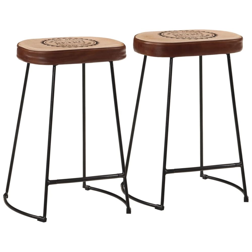 Bar Stools 2 pcs vidaXL Dark Brown 41x29x62 cm - Bar Stool from vidaXL