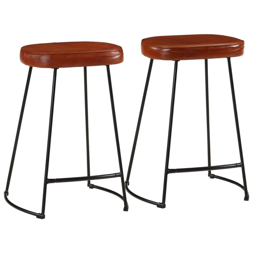 Bar Stools 2 pcs vidaXL Dark Brown 41x29x62 cm - Bar Stool from vidaXL