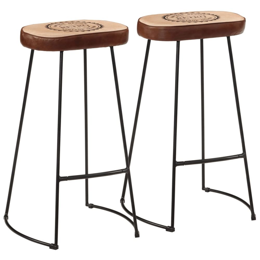 Bar Stools 2 pcs vidaXL Dark Brown 44x37.5x78 cm - Bar Stool from vidaXL