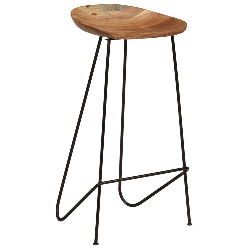 Bar Stools 2 pcs vidaXL Solid Acacia Wood - Bar Stool from vidaXL