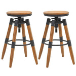 Bar Stools 2 pcs vidaXL Solid Fir Wood - Bar Stool from vidaXL