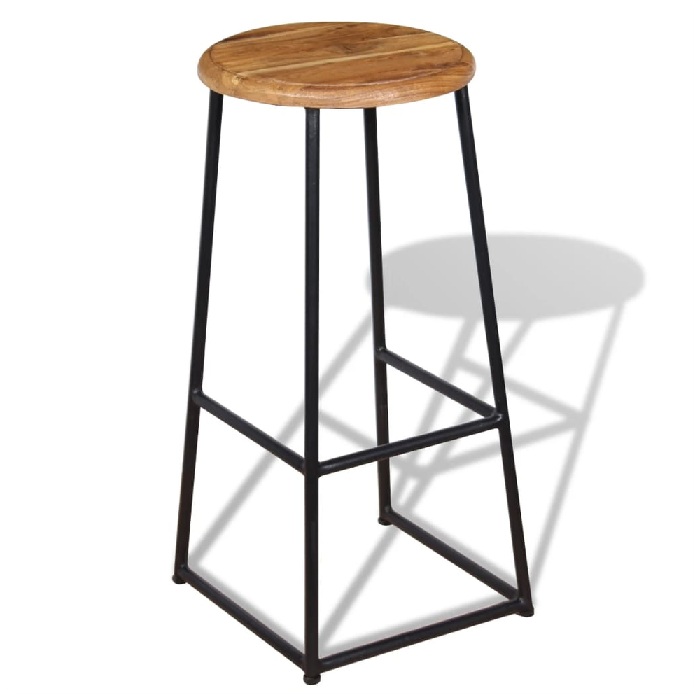 Bar Stools 2 pcs vidaXL Solid Teak Wood - Bar Stool from vidaXL