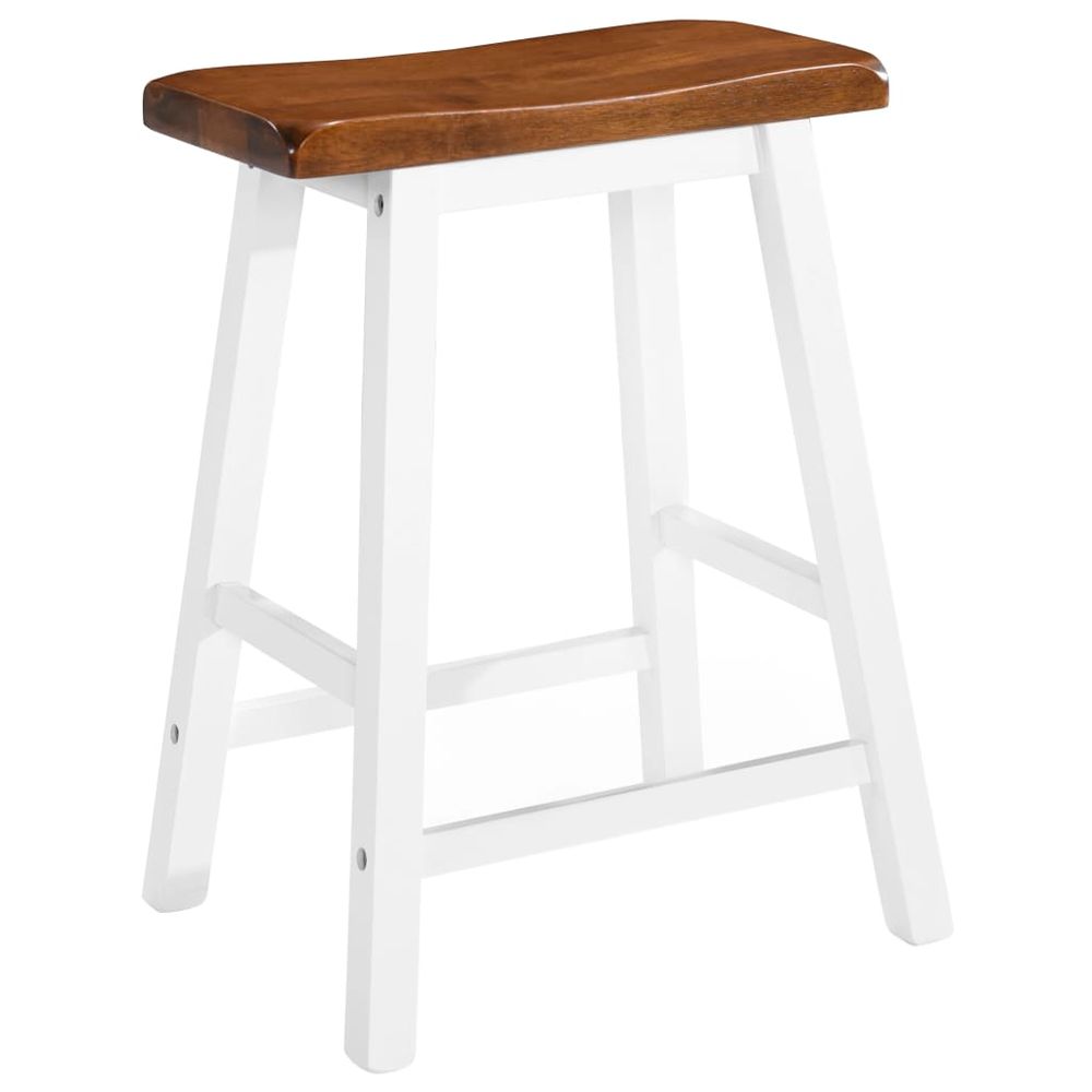 Bar Stools 2 pcs vidaXL Solid Wood - Bar Stool from vidaXL