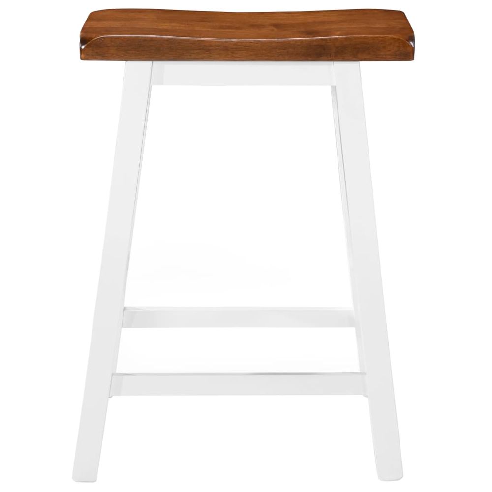Bar Stools 2 pcs vidaXL Solid Wood - Bar Stool from vidaXL