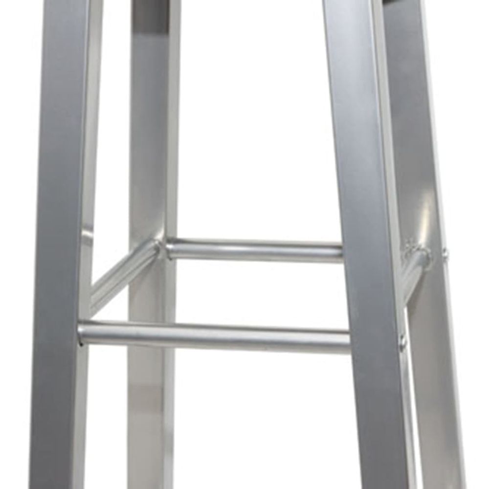 Bar Stools 4 pcs vidaXL Silver and Brown MDF - Bar Stool from vidaXL