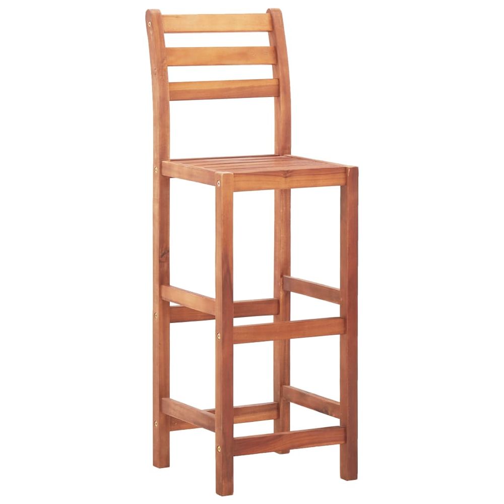 Bar Chairs 2 pcs vidaXL Solid Acacia Wood - Bar Stool from vidaXL