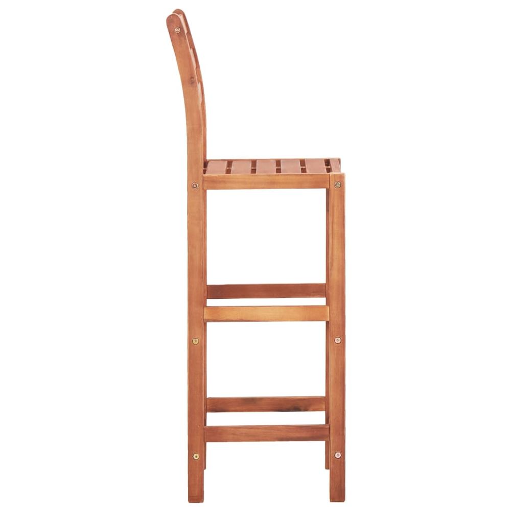 Bar Chairs 2 pcs vidaXL Solid Acacia Wood - Bar Stool from vidaXL
