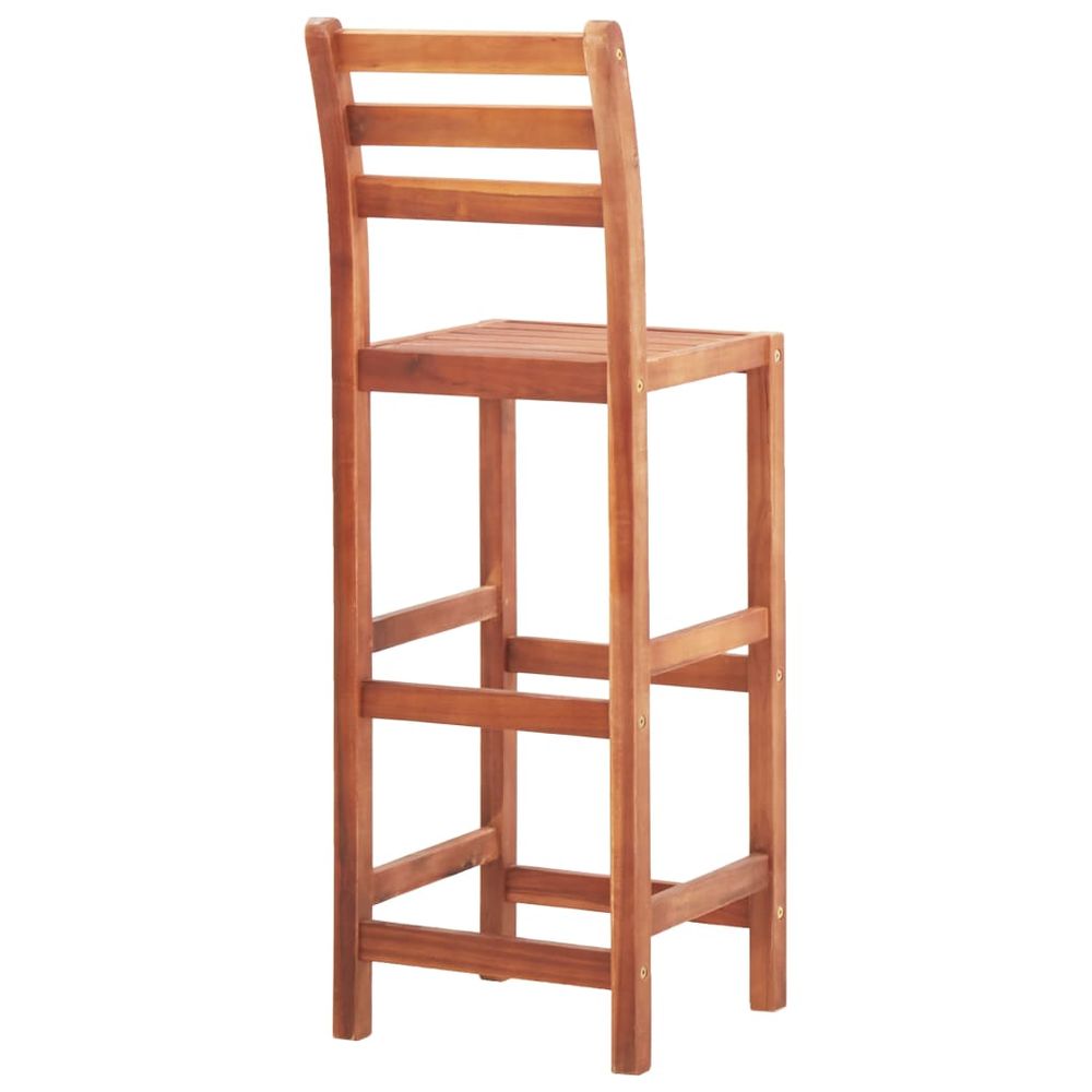 Bar Chairs 2 pcs vidaXL Solid Acacia Wood - Bar Stool from vidaXL