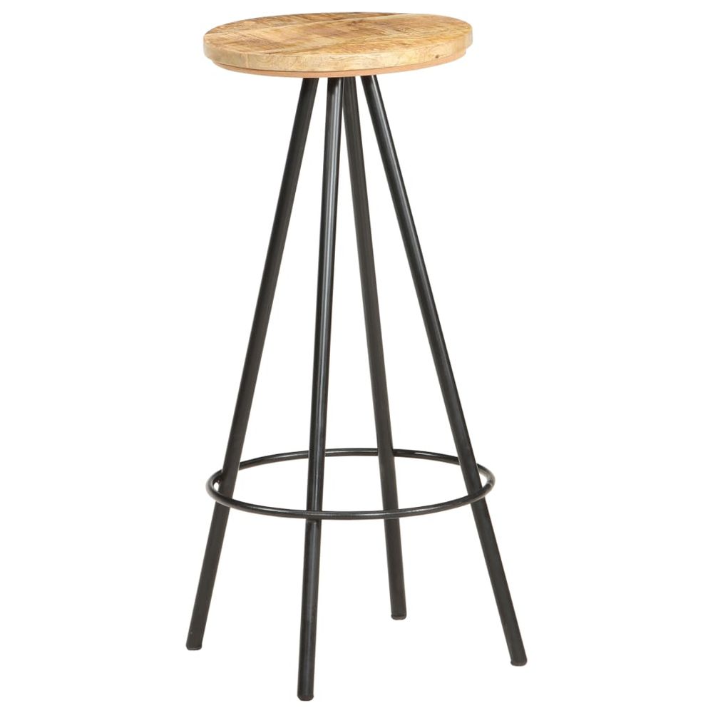 Bar Stools 2 pcs vidaXL Rough Mango Wood - Bar Stool from vidaXL