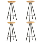 Bar Stools 2 pcs vidaXL Rough Mango Wood - Bar Stool from vidaXL