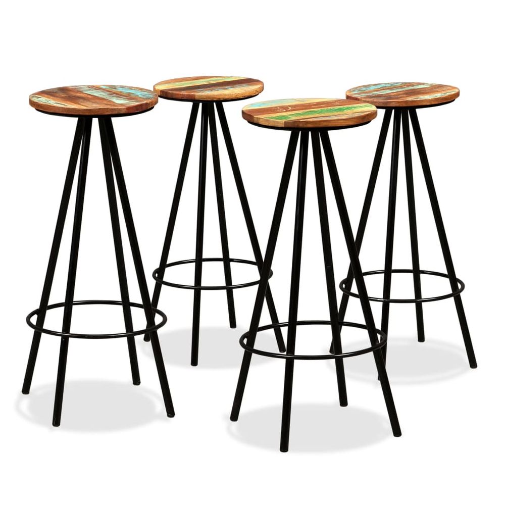 Bar Stools 2 pcs vidaXL Rough Mango Wood - Bar Stool from vidaXL