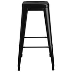 Bar Stools Stackable 2 pcs vidaXL Black Metal - Bar Stool from vidaXL