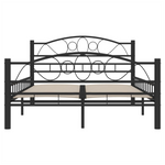 Bed Frame Black Steel 120x200 cm vidaXL by vidaXL