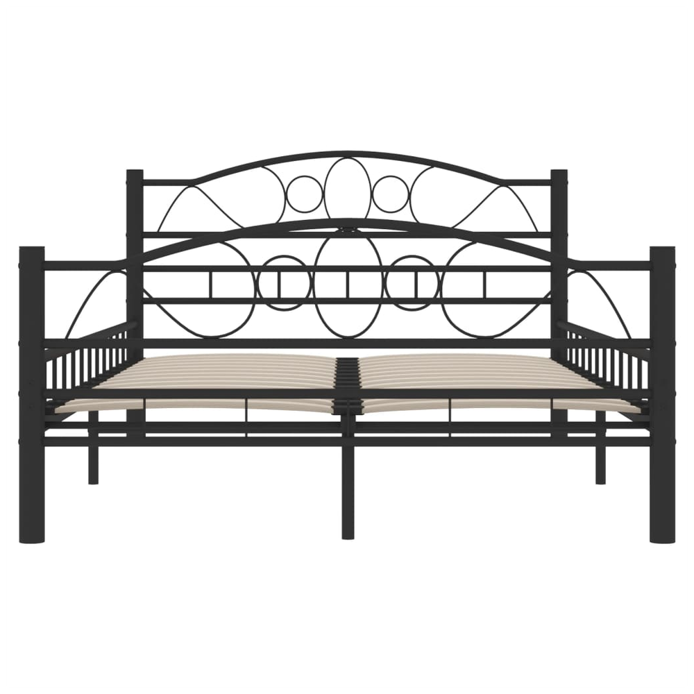 Bed Frame Black Steel 120x200 cm vidaXL by vidaXL