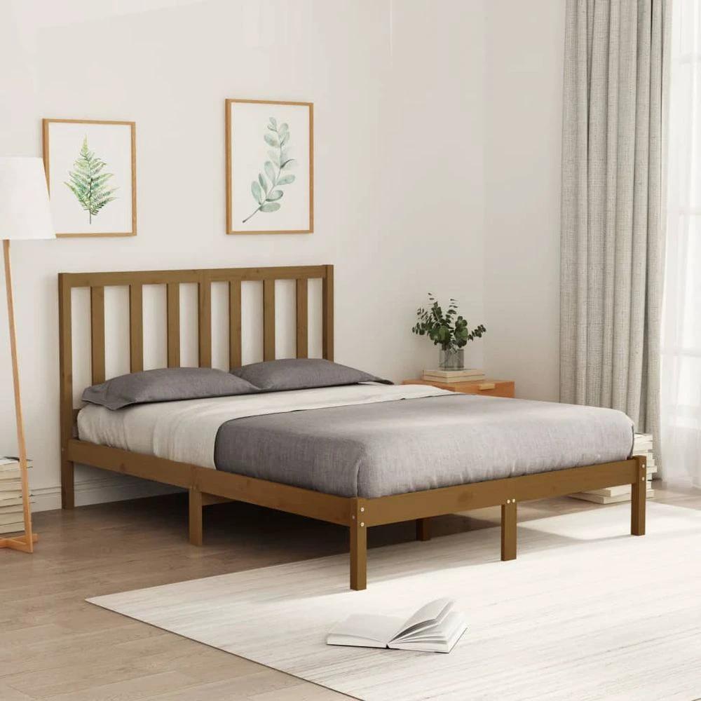 Bed Frame vidaXL Solid Wood 120x200 cm by vidaXL