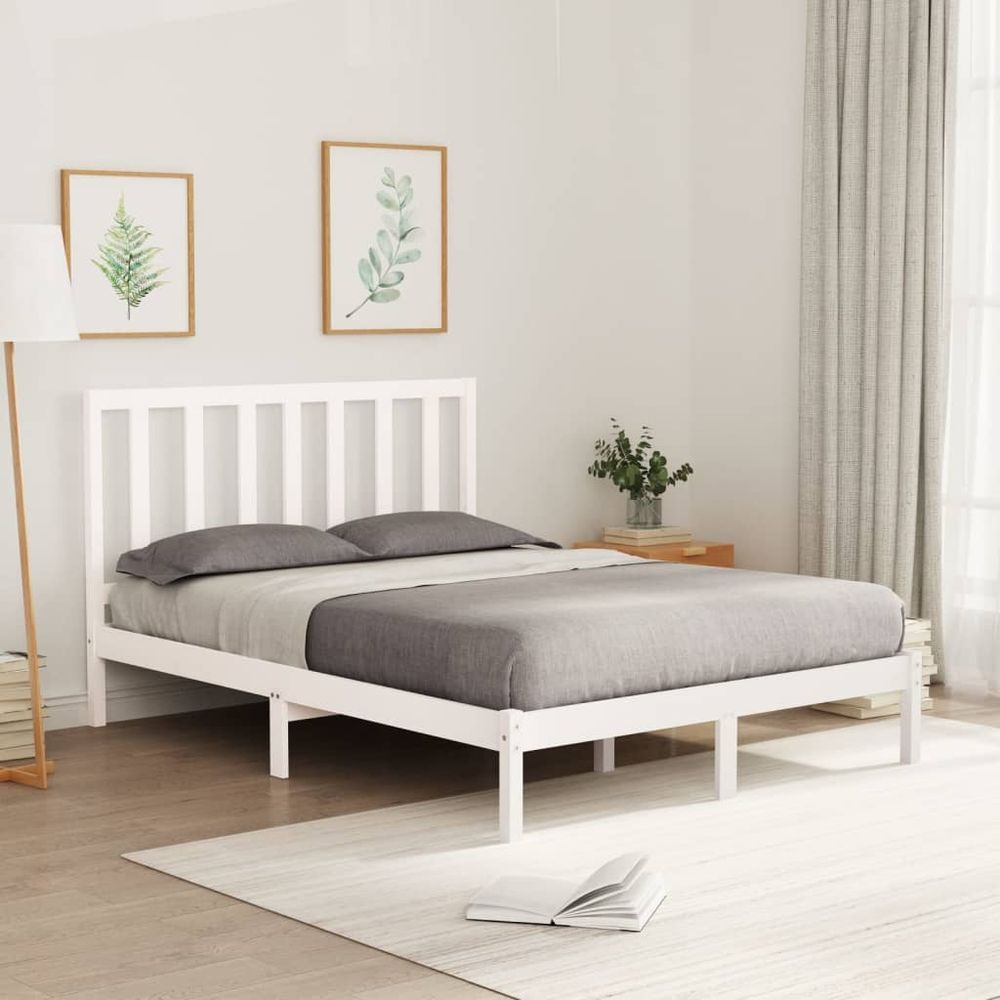 Bed Frame vidaXL Solid Wood 120x200 cm - Bed Frames from vidaXL